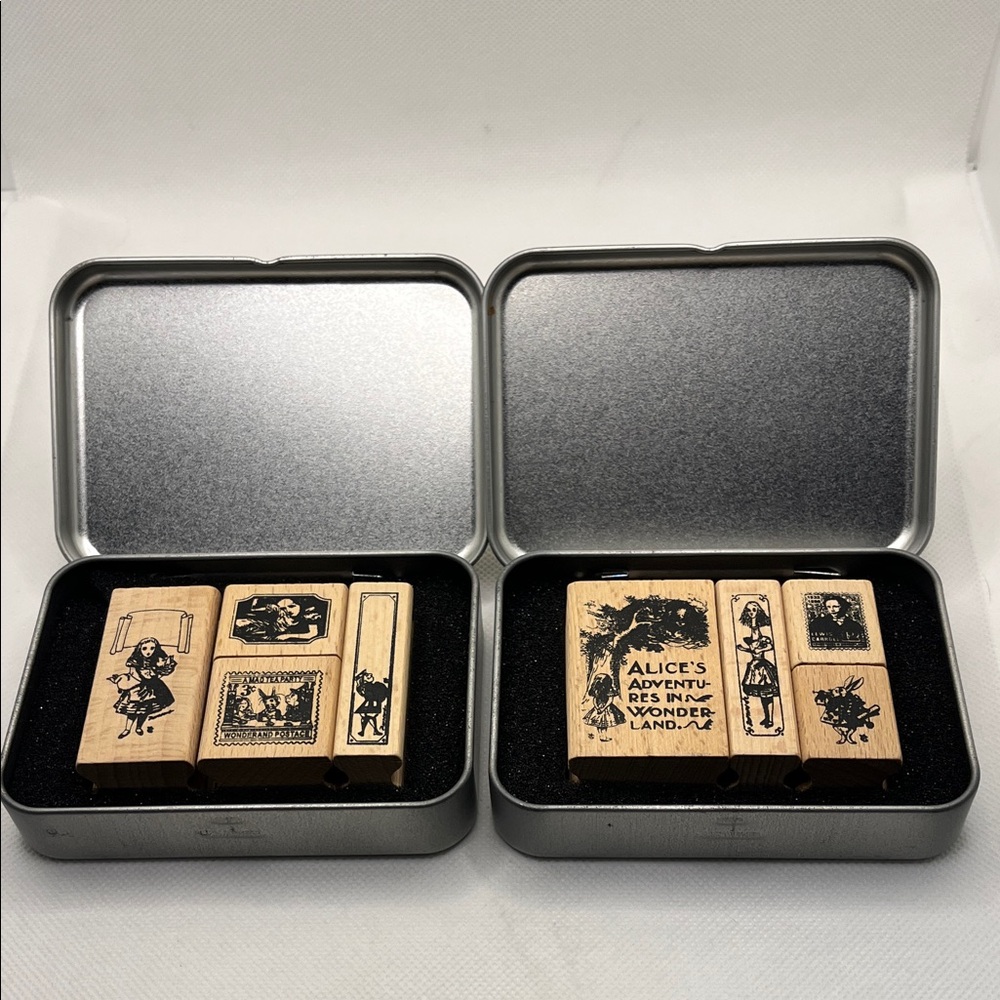 Alice Quartet Stamp Set in tins - Picture 2 of 8